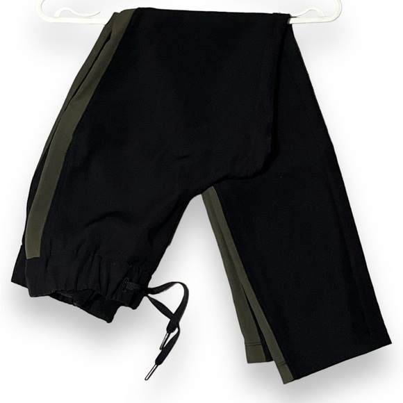 Lululemon - On The Fly Pant Track Stripe - Dark Olive / Black - 2 - Picture 2 of 6